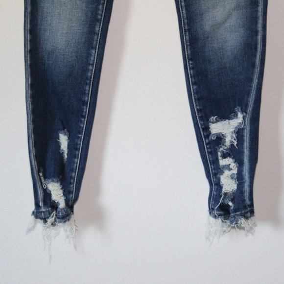 BKE The Buckle Parker High Rise Skinny Jeans Distressed Women's Size 27 H13521 - Picture 3 of 12